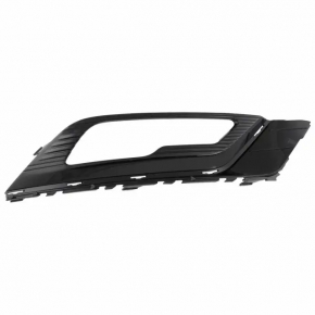 Right front bumper grille for Ford Fusion mk5 17-18 with LED fog lights, glossy finish