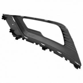 Front bumper grille right Ford Fusion mk5 17-18 under fog lights LED gloss, with chrome molding, sand