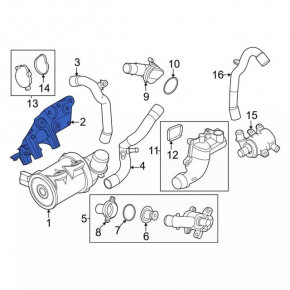 Pump bracket Ford Escape MK4 20-25 hybrid, plug-In