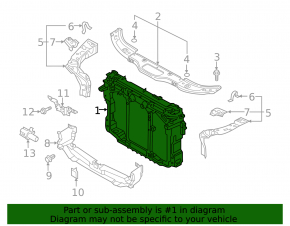 TV panel radiator Mazda CX-9 16- break