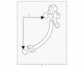 Audi A3 22-26 turbine coolant pipe