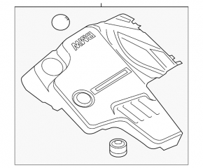 Engine Cover BMW 5 F10 12-16 2.0T