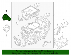 Volkswagen ID.4 21-22 front engine rear mount bracket