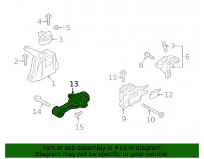 Rear engine mount Kia Niro 17-22 HEV, PHEV