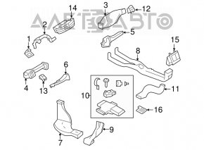 Mercedes W221 central dashboard air vent, gray
