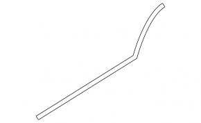 Molding door-glass central rear right Volvo XC40 19-25 black