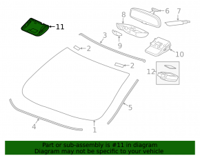 Interior Mirror Cover Honda Insight 19-22