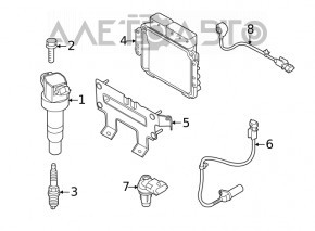 Bracket ECU unit engine computer Kia Forte 19-24 2.0