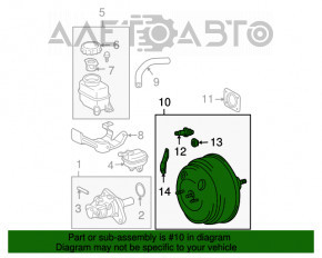 Lexus RX300 RX330 RX350 04-09 Vacuum Booster