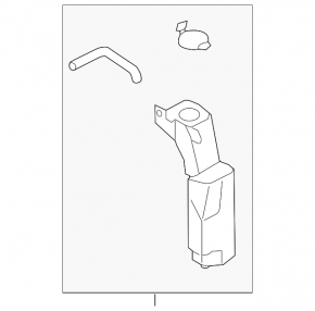 Expansion tank for cooling Subaru Outback 20- with cap