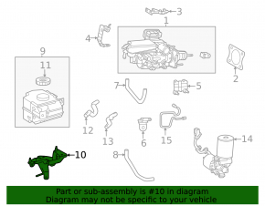 Bracket of the brake master cylinder reservoir Toyota Sienna 21-25
