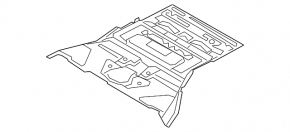 Metal trunk floor for Audi E-Tron 19-23