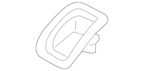 Isofix rear seat bolster for Audi E-Tron 19-23, black