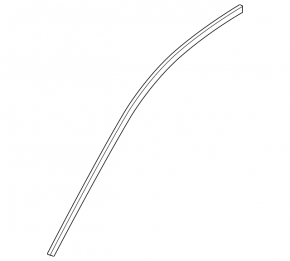 Upper door molding front left BMW 5 G30 17-23 chrome