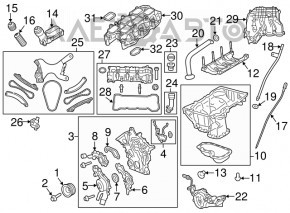 Dodge Challenger 11-12 3.6 ERB Engine Front Cover