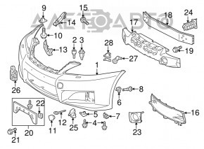 Front Bumper Reinforcement for Lexus GS300 GS350 GS430 GS450h 06-11