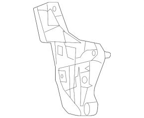 Rear bumper mount left lower Lexus RX350 RX450h 10-15