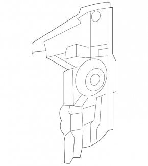 Left radiator deflector for Lexus IS250 14-16