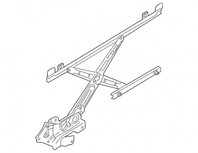 Mitsubishi Lancer 10-17 front left window lift mechanism