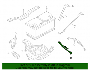 Positive battery terminal BMW 7 G11 G12 16-22