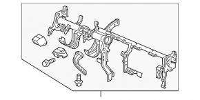 Under-torpedo pipe reinforcement Honda HR-V 16-22