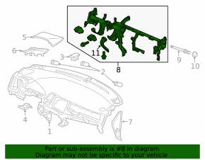 Under-torpedo pipe reinforcement Honda HR-V 16-22