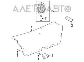 Trunk lid trim for Lexus IS200 IS300 99-05