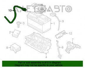 Positive terminal Chrysler 300 11-14