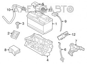 Positive terminal Chrysler 300 11-14