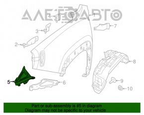 Front Left Fender Bracket Jeep Renegade 15-23 Front