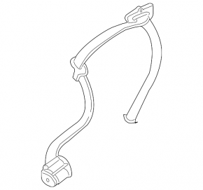 Rear right seat belt for BMW X5 E70 07-13, black