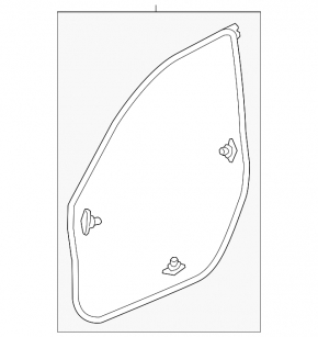 Honda Civic XI FE/FL 22-26 Front Right Door Seal