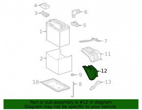 Battery Bracket Toyota Rav4 06-12