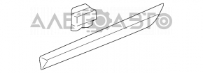 Molding door rear left lower Honda Civic 4d 06-09