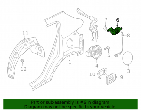 Kia Sportage 17-22 Fuel Filler Door Lock