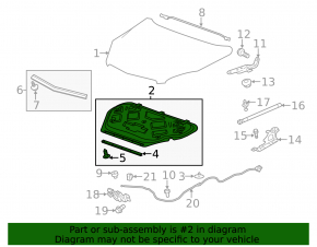 Chevrolet Equinox 10-17 Hood Insulation