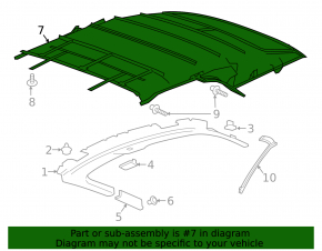 Convertible roof assembly Chevrolet Camaro 16-23