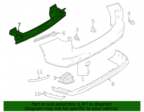 Mitsubishi Outlander 22-26 Rear Bumper Reinforcement