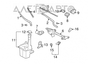Toyota Avalon 05-12 Windscreen Wiper Motor