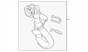 Lower cooling hose Chevrolet Equinox EV 24-26