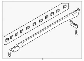 Kia Sportage 17-22 right threshold structure