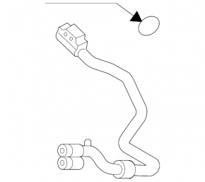 Air conditioning pipe from the heater of an Audi A4 B8 08-16 2.0T