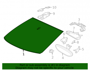 Windshield Porsche Cayenne 958 11-16 SPU, LIA