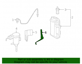 Fuel tank ventilation valve bracket Mercedes W213 E 300 17-19 2.0T