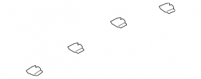 Mazda 6 14-21 Roof Trim Clips, 5 pcs., Set