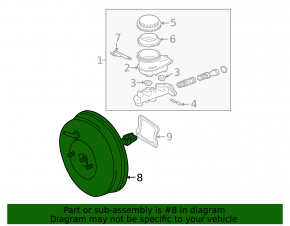 Mitsubishi Galant 04-05 vacuum booster