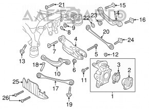 Wheel alignment bolt Audi A4 B9 17-105mm