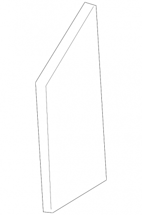 Door trim side front left Chevrolet Volt 11-15