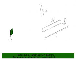 Door trim side front left Chevrolet Volt 11-15