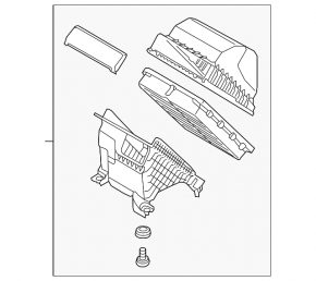Air filter housing Hyundai Santa FE 19-20 2.4